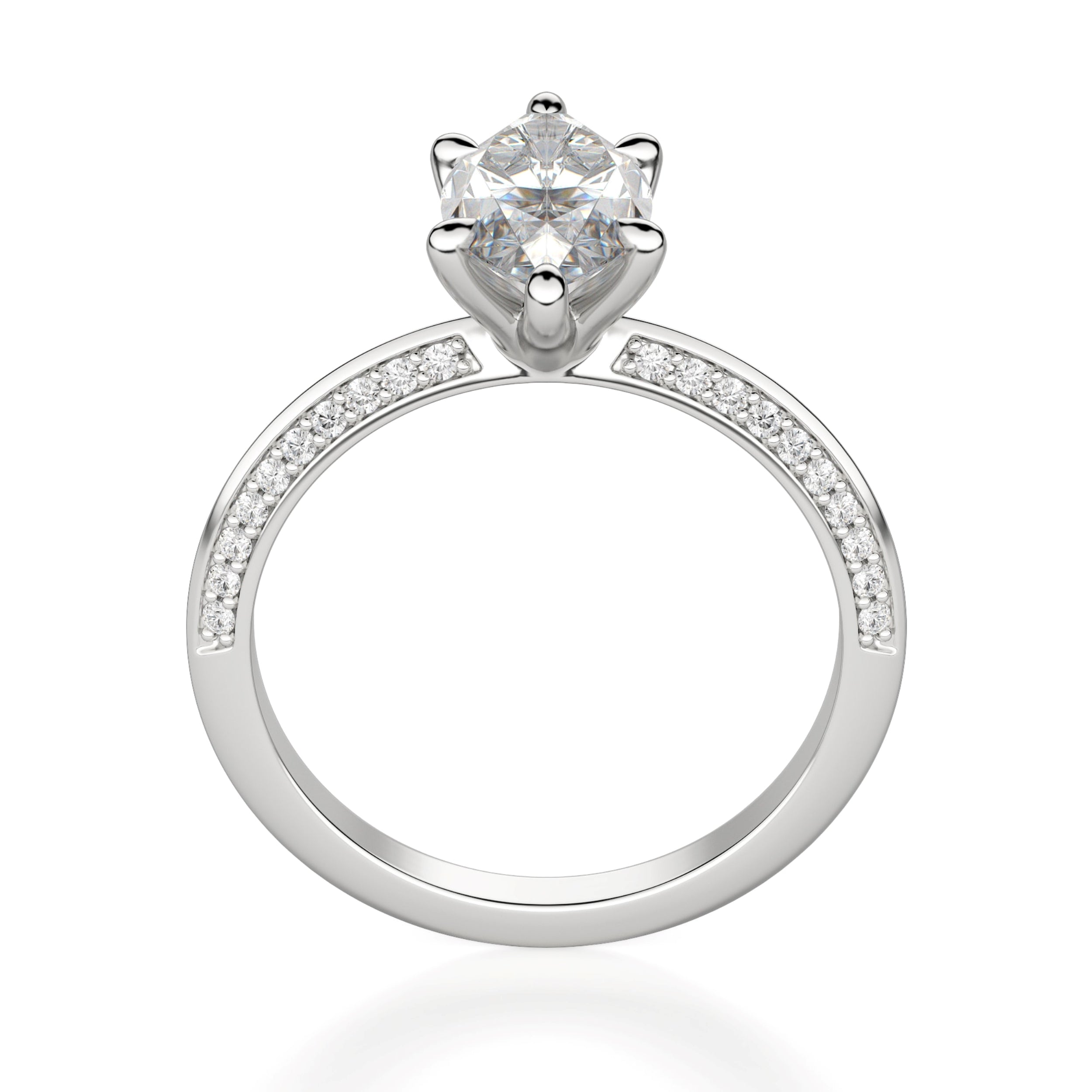 Knife Edge Marquise Cut Engagement Ring