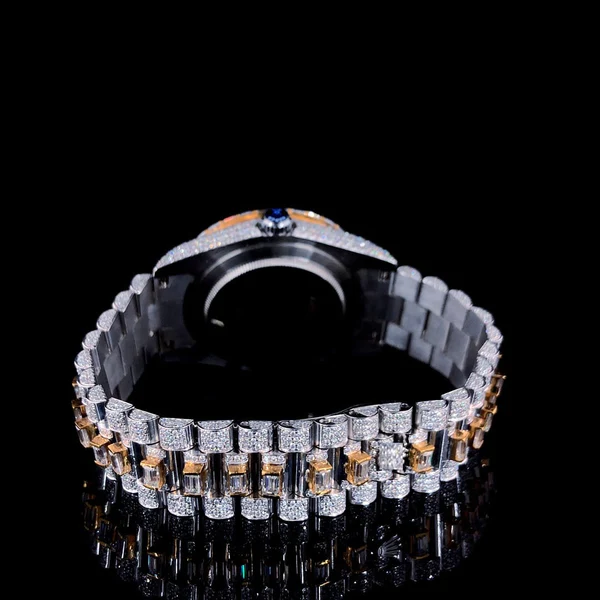 Iced Out Hip Hop Luxury Moissanite Diamond Watch Gift for Him