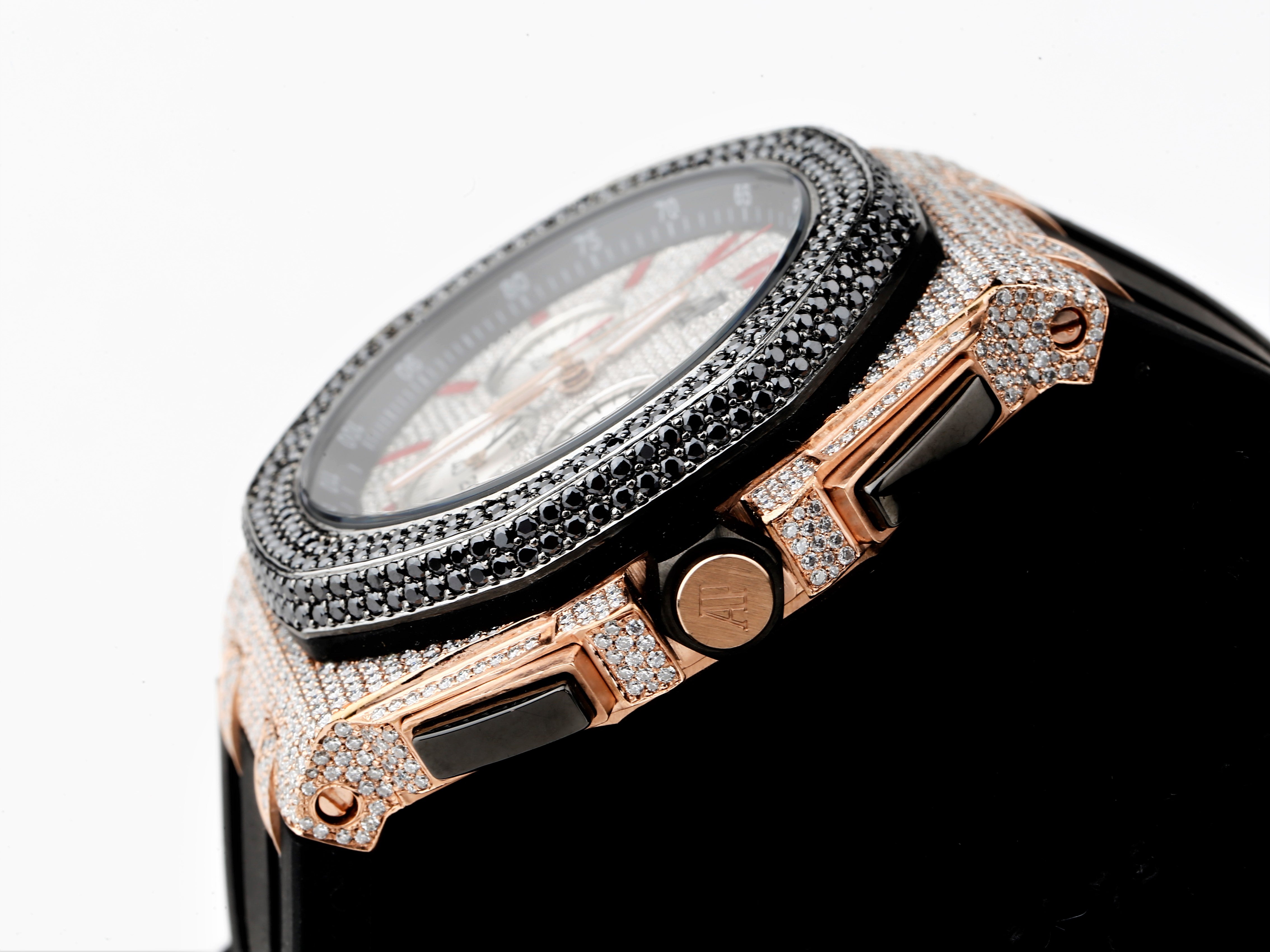 Colorless Diamond AP Leather Watches For Men and Women