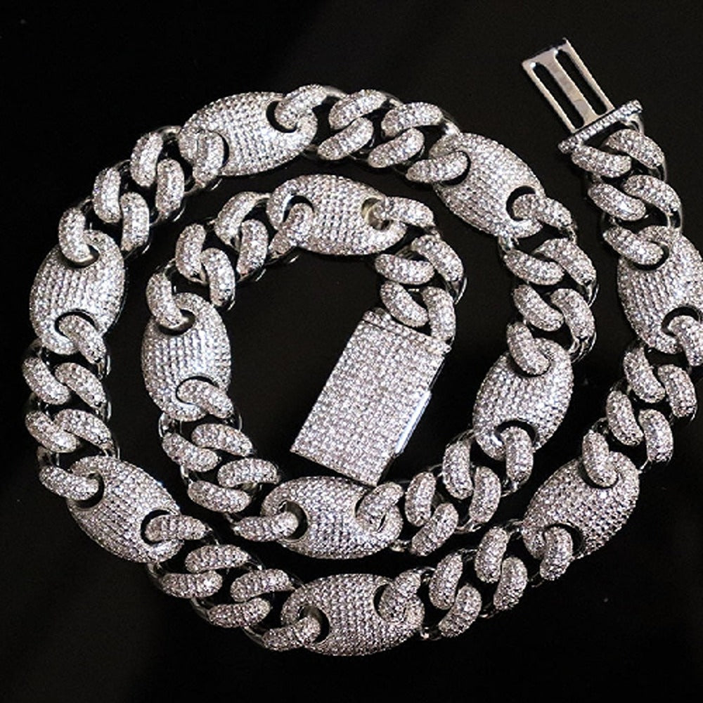 Iced Out Moissanite Luxury Cuban Link Chain