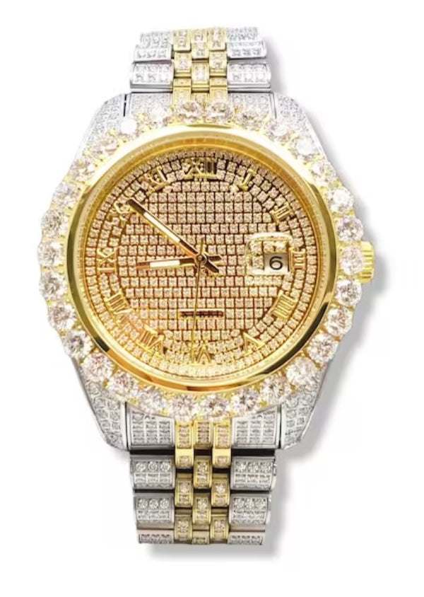 Moissanite Diamond Customized Watches Hip Hop Luxury Jewelry