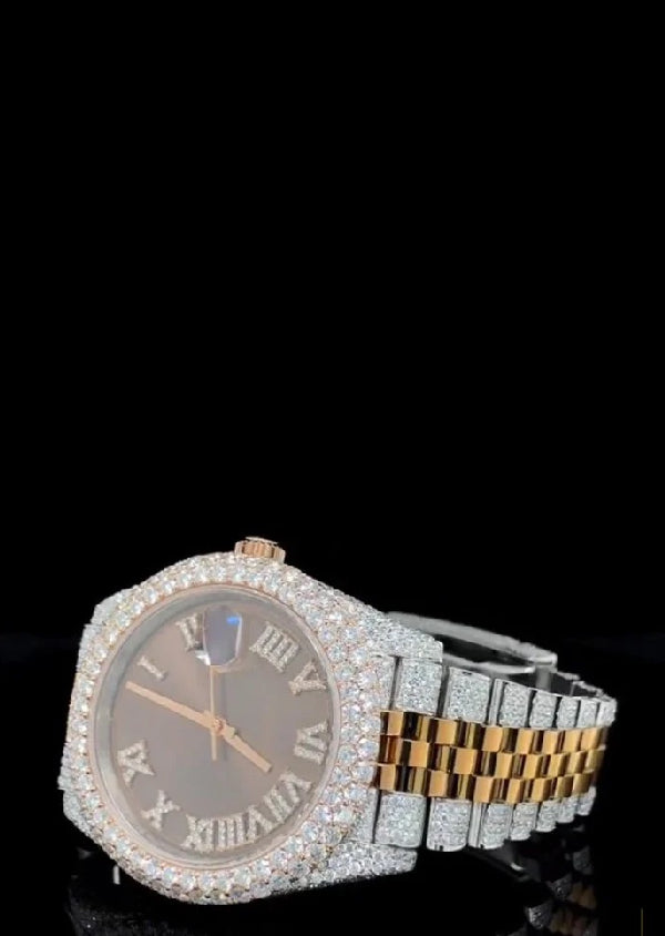 Handmade Moissanite Diamond Rolex Customized Luxury Watches