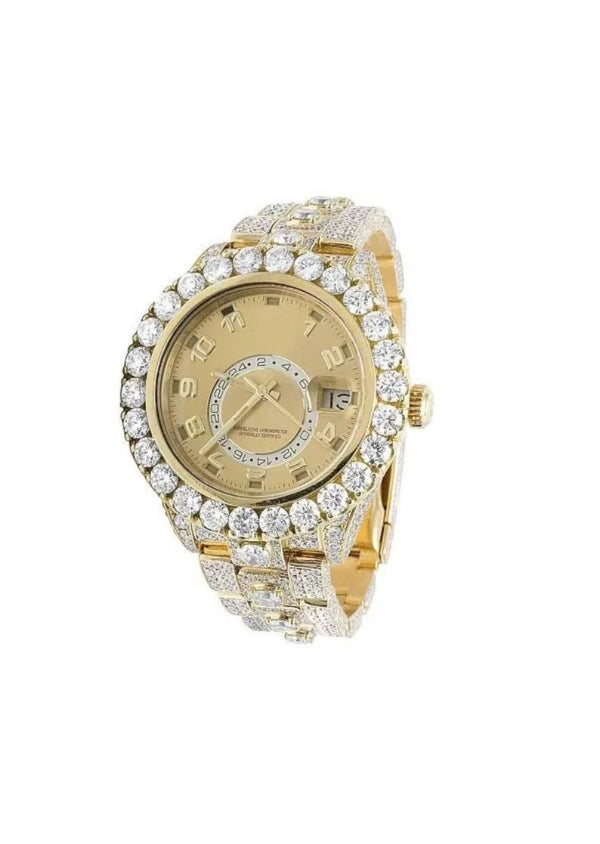 Iced Out Moissanite Diamond Customized Watch
