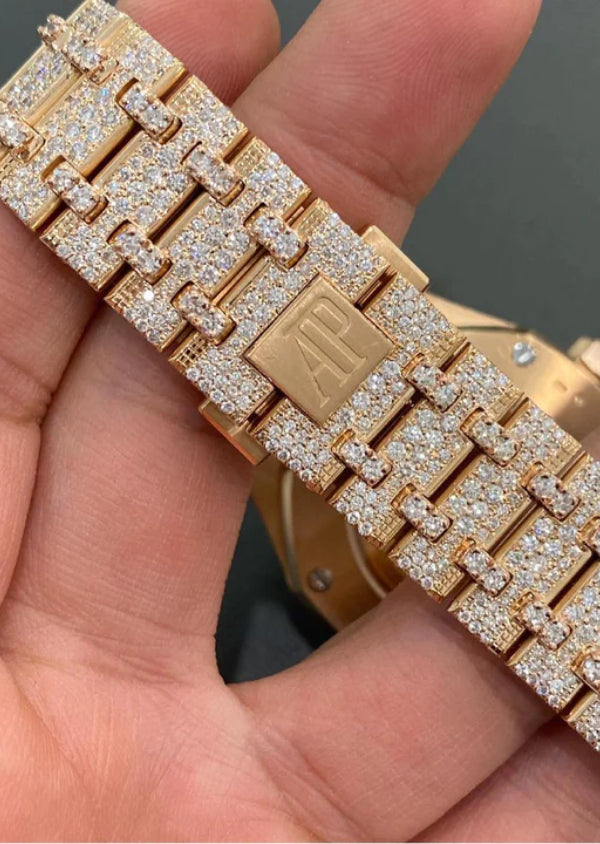 Hip Hop Luxury Watch Iced Out Moissanite Diamond Watches