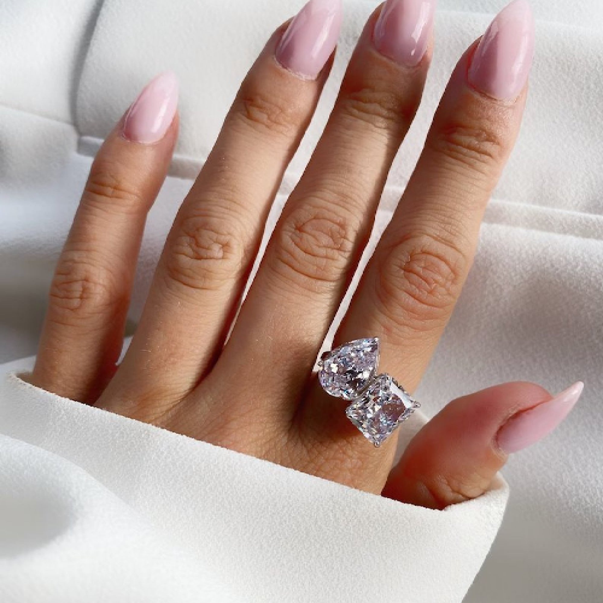 Celebrity Style Toi et Moi Engagement Rings