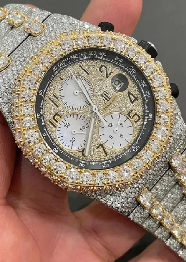 Moissanite Diamond Hip Hop Luxury Watch for Birthday Gift