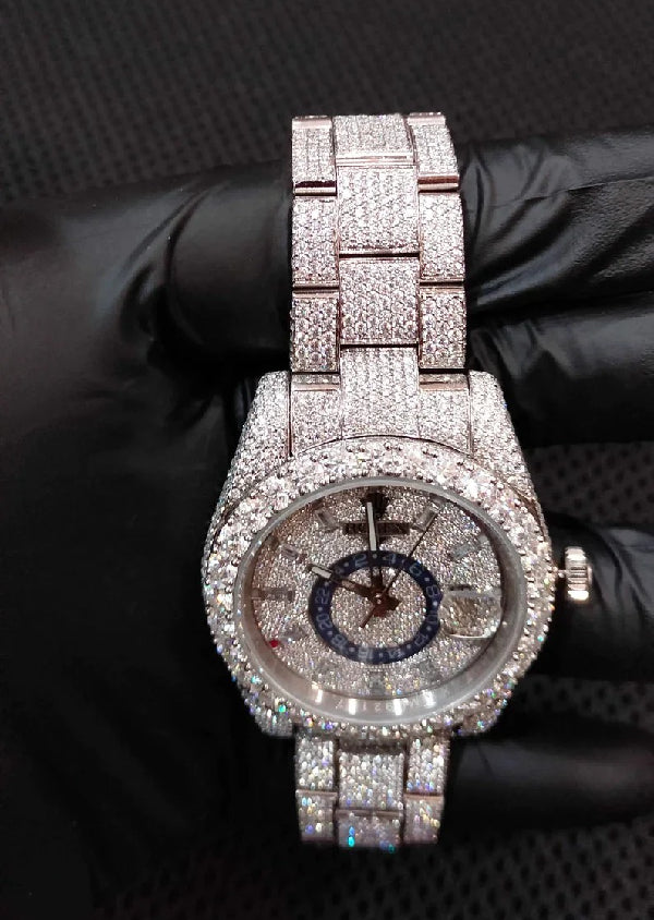 Datejust Watch for Him Hip Hop Luxury Iced Out Watch