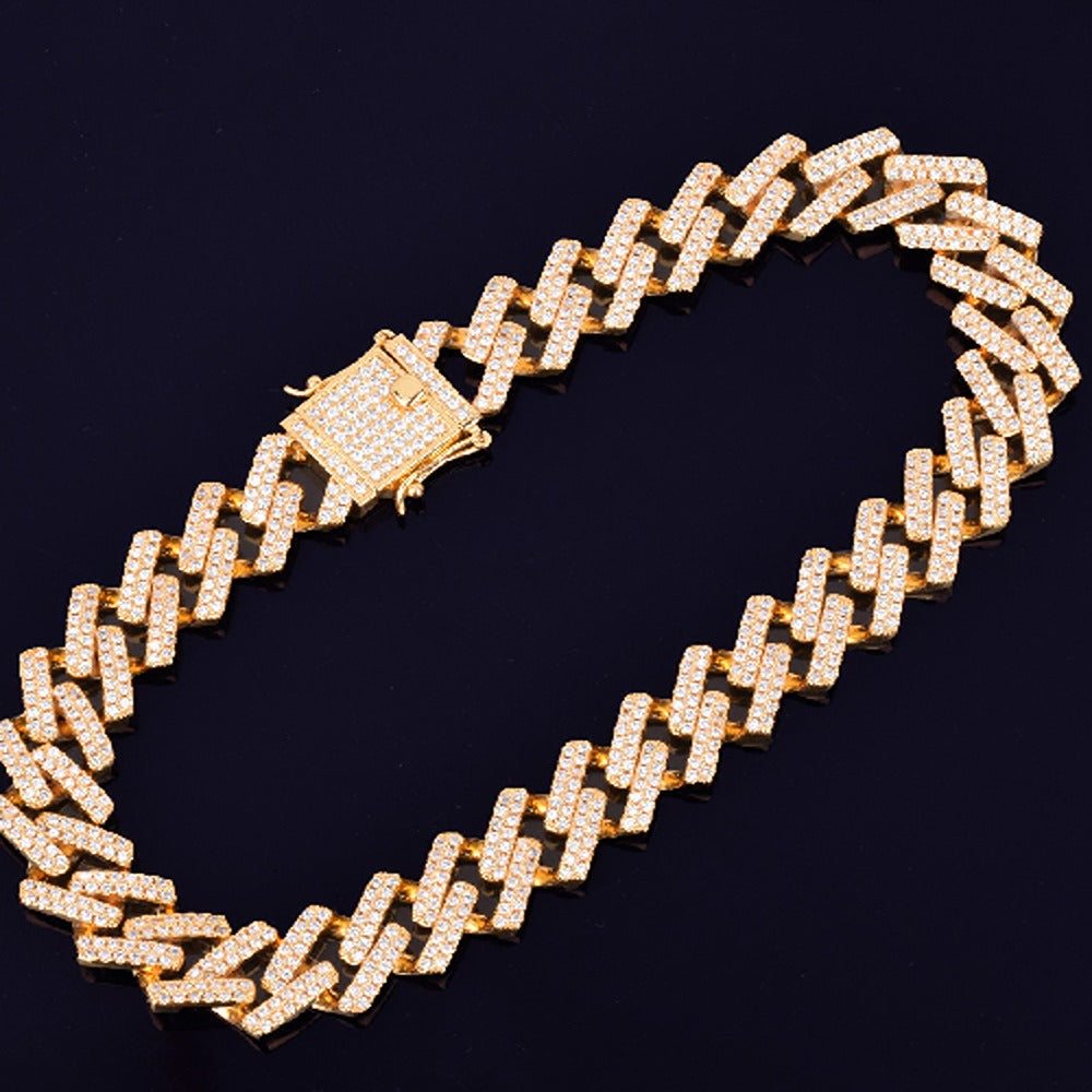 Cuban Link Hip Hop Chain Moissanite Iced Out Chain