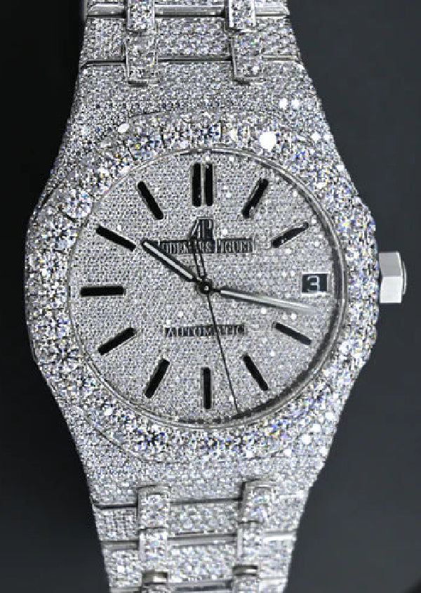 Fully Iced Out Moissanite AP Luxury Hip Hop Watches For Men's