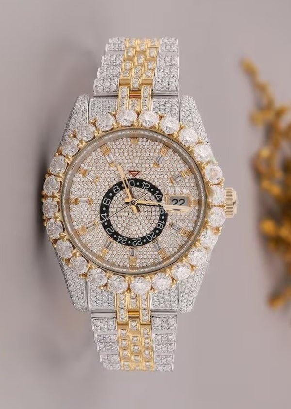 Moissanite Diamond Iced Out Hip Hop Luxury Watches for Him