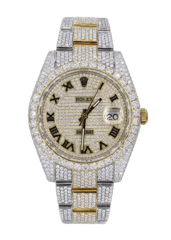 Fully Iced Out VVS Moissanite Diamond Watch Hip Hop Jewelry For Him