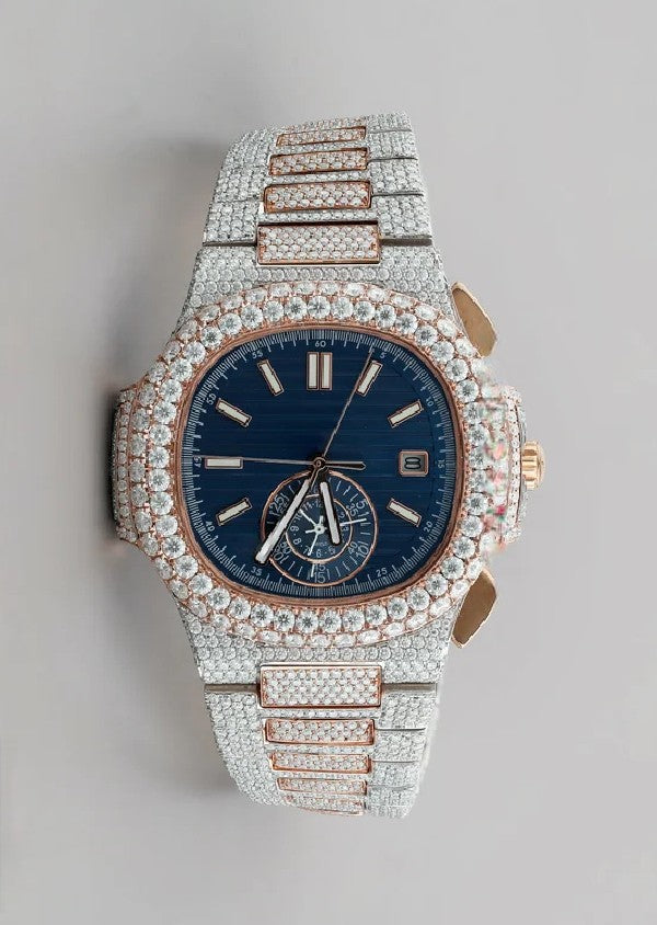 Iced Out Moissanite Diamond Hip Hop Luxury Men's Watch