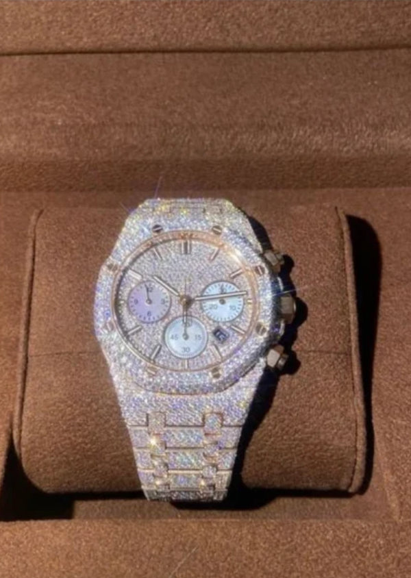 Fully Iced Out AP Luxury Watches For Him