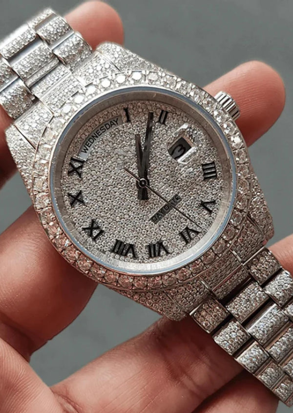 Hip Hop Moissanite Watches For Christmas Gift