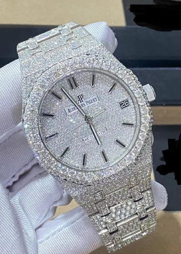 Iced Out Moissanite Diamond AP Luxury Hip Hop Men's Watches