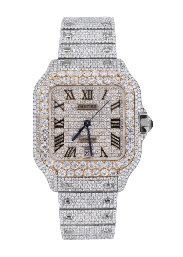 Iced Out Luxury Wrist Watches Cartier Men's Watch for Him