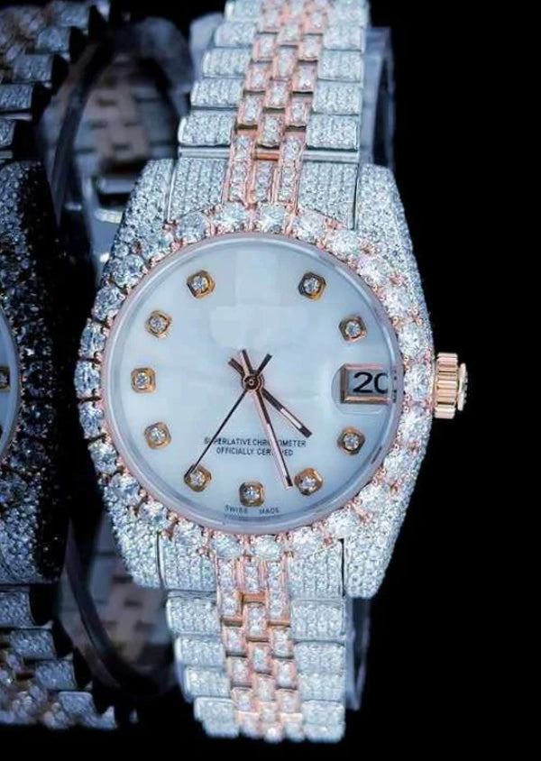 Moissanite Diamond Rolex Luxury Watches For Men's