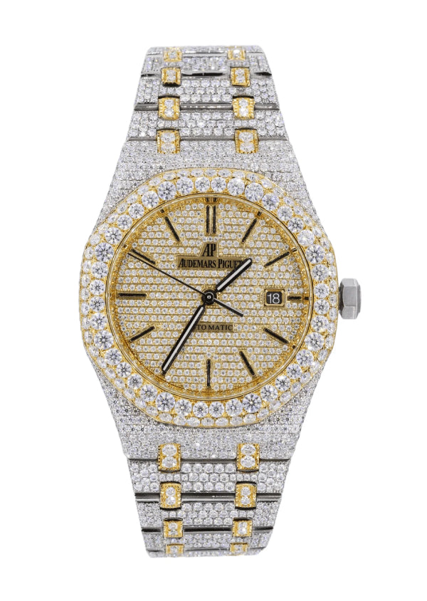 Iced Out Hip Hop Moissanite Two Tone AP Men's Watches