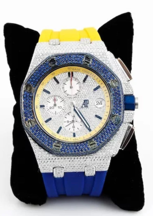 AP Luxury Iced Out Hip Hop Watch for Men's