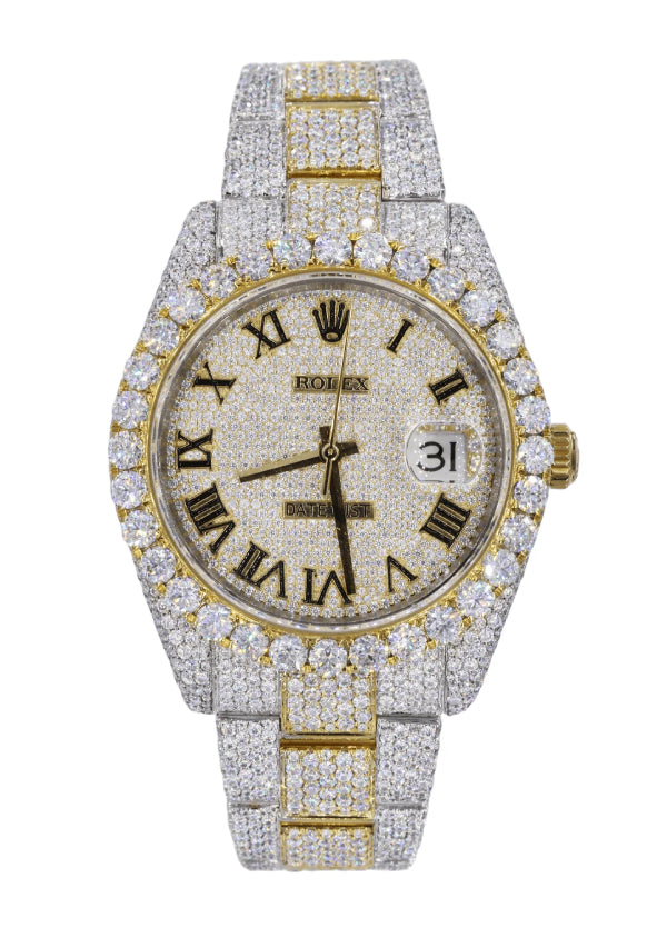 Moissanite Rolex Datejust Iced Out Hip Hop Luxury Watches For Men's