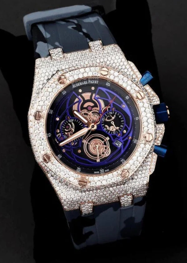 Handmade Moissanite Diamond AP Luxury Watches