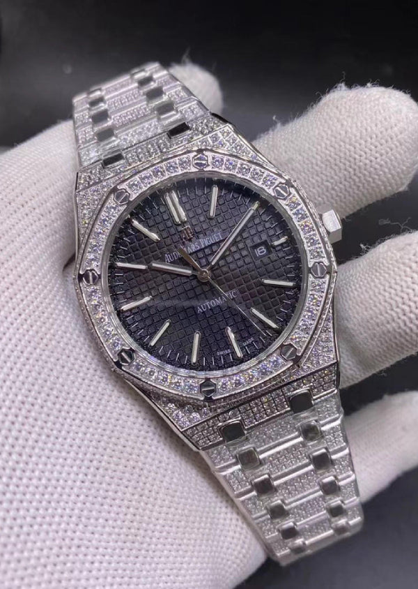 Iced Out Moissanite Diamond Hip Hop Watch For Men's