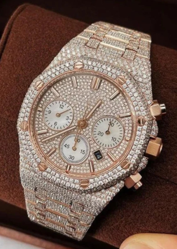 Fully Iced Out AP Luxury Watches For Him