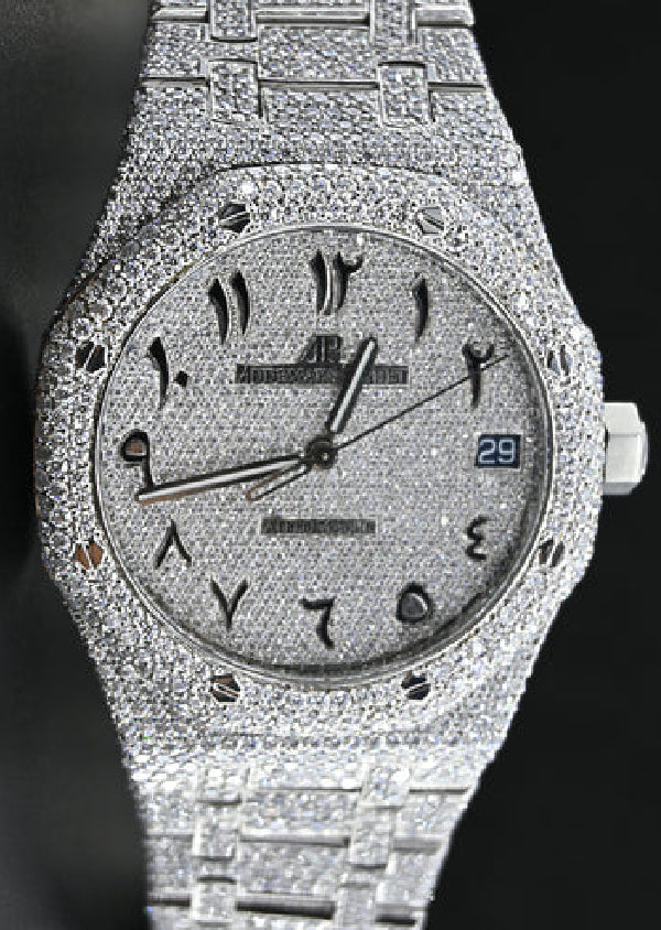 Automatic Movement Iced Out AP Luxury Watch Gift for Him Birthday