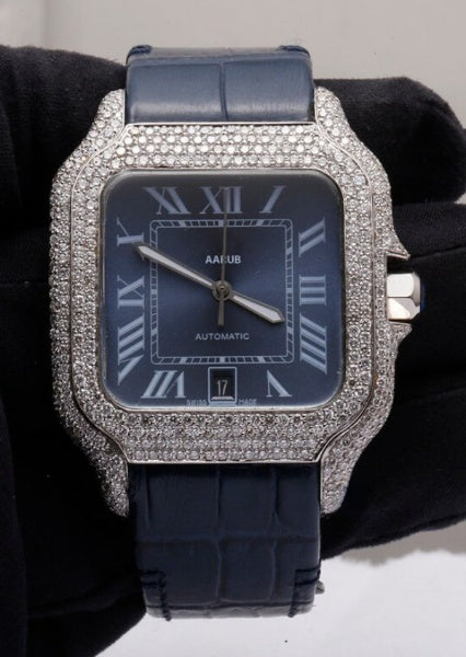 Moissanite Diamond Cartier Lather Belt Watches