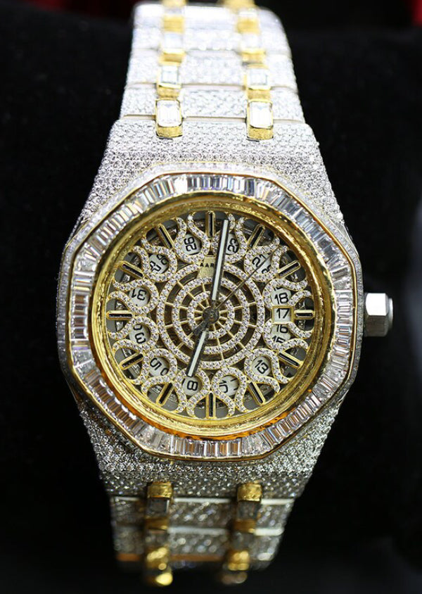 Skeleton AP Iced Out Hip Hop Men's Luxury Watches