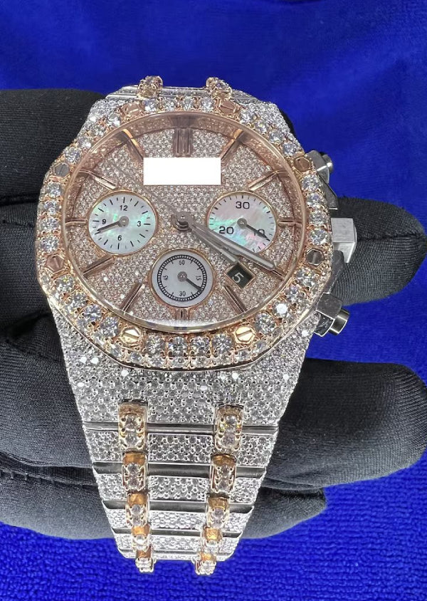 Iced Out Moissanite AP Luxury Watches for Him