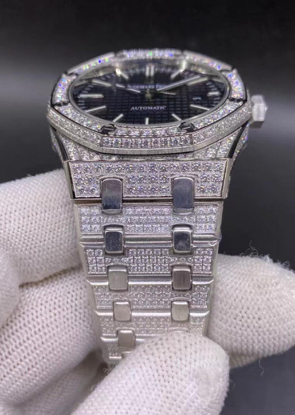 Iced Out Moissanite Diamond Hip Hop Watch For Men's