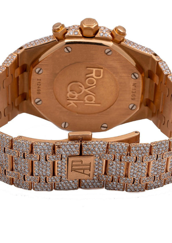 Stainless Steel Iced Out Hip Hop Luxury Moissanite Diamond Watch for Men's