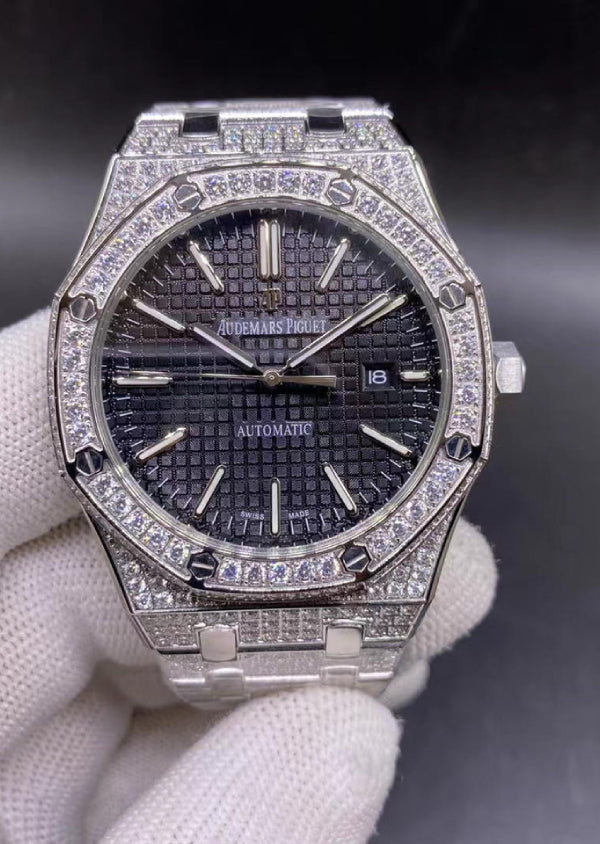 Iced Out Moissanite Diamond Hip Hop Watch For Men's