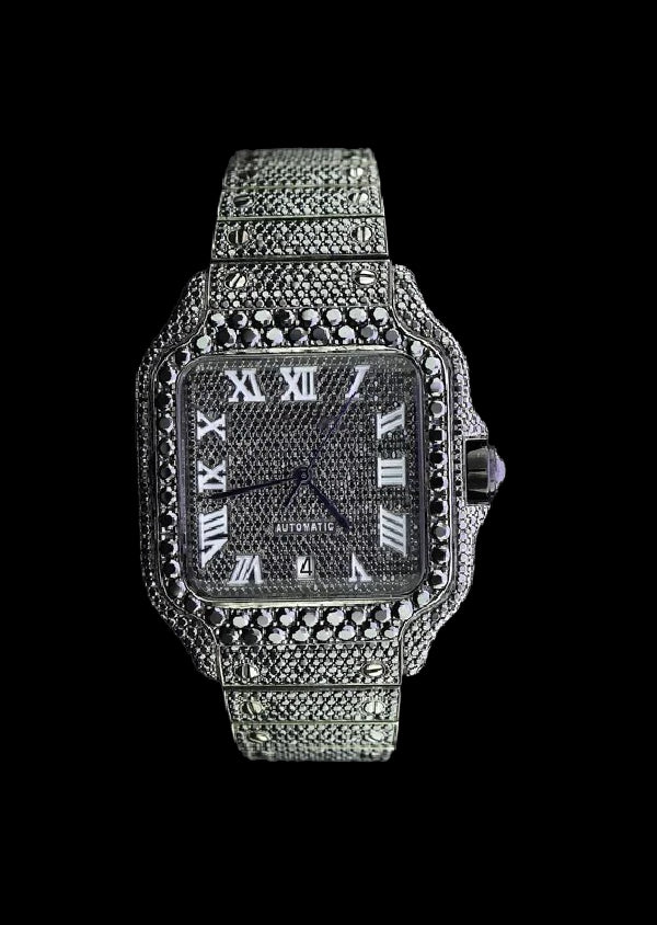 Iced Out Moissanite Diamond Casual Men's Watch