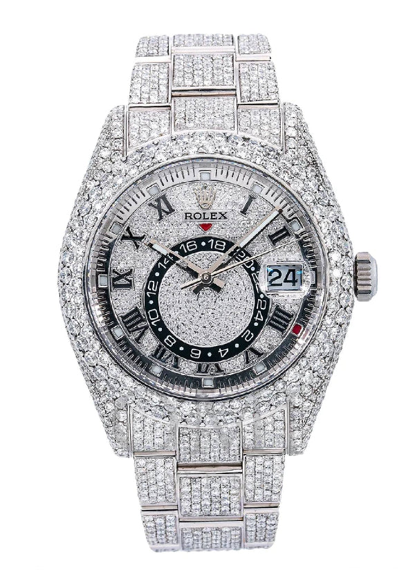 Iced Out Hip Hop Luxury Rolex Moissanite Diamond Watch