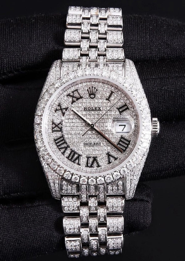 Bust Down Moissanite Watch Personalized Hip hop Jewelry Iced Out Men's Watch