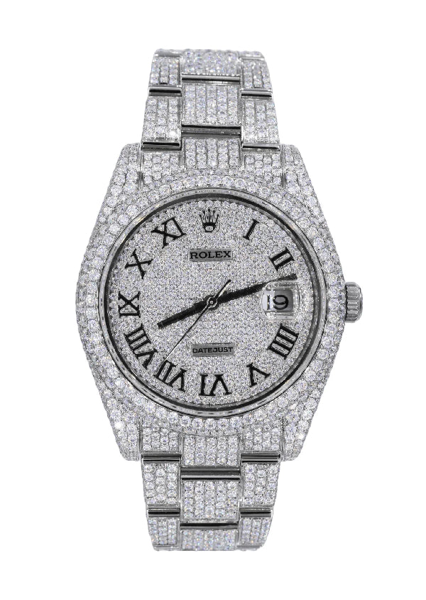 Rolex Datejust Moissanite Diamond Luxury Watch