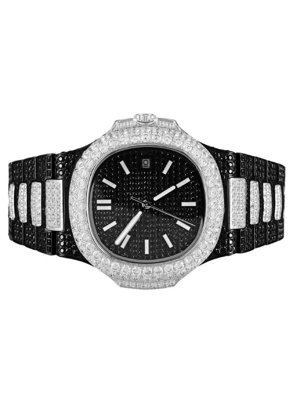 Patek Moissanite Diamond Watches Iced Out Hip Hop Jewelry