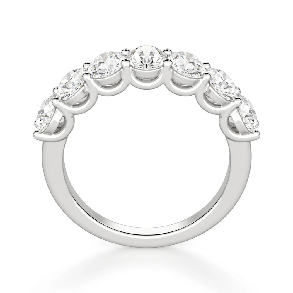 Oval Cut Seven Stone Moissanite Ring For Women