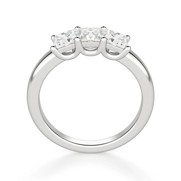 Princess Cut Three Stone Moissanite Wedding Anniversary Ring