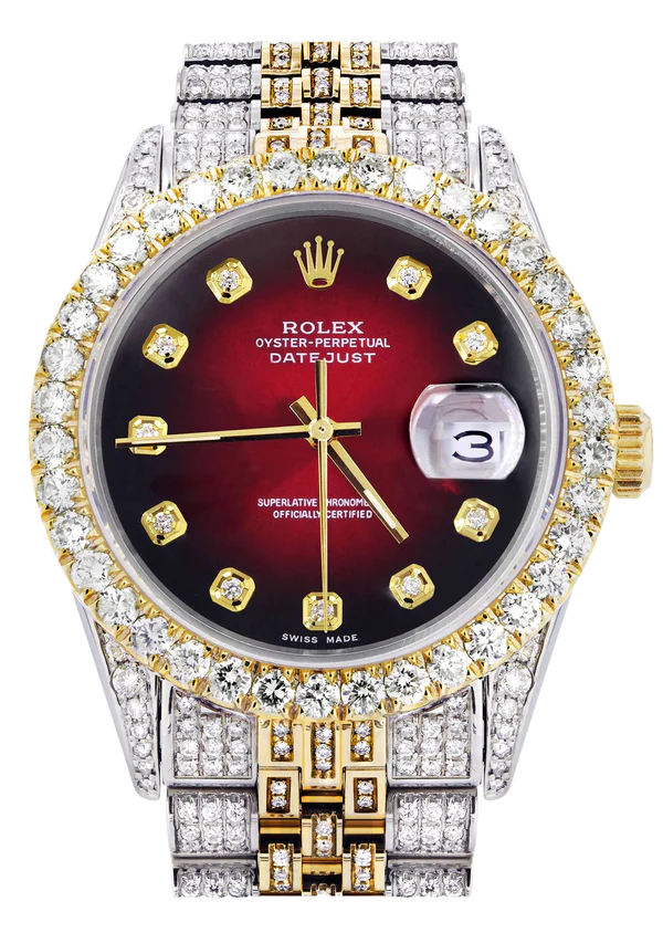 Hip Hop Iced Out Watch For Men's, Moissanite Watch Gift For Him