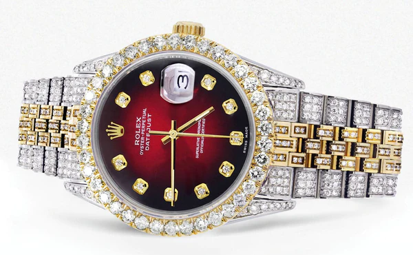 Hip Hop Iced Out Watch For Men's, Moissanite Watch Gift For Him