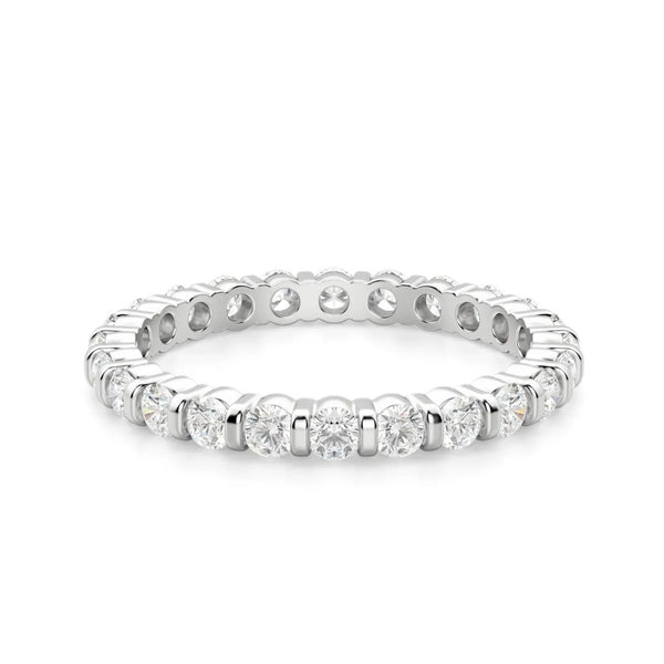 Round Cut Bar Set Wedding Band
