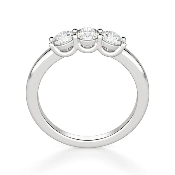 Round Cut Wedding Anniversary Band for Her