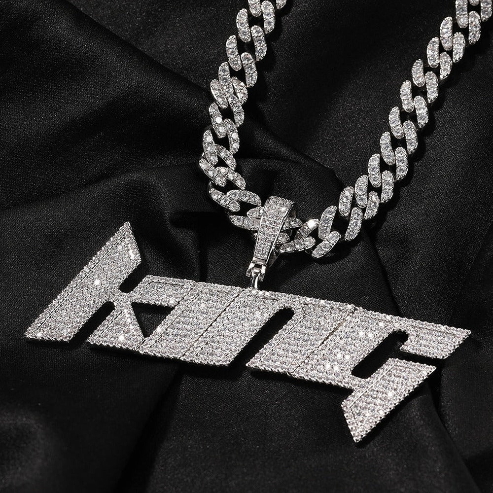 Moissanite Iced Out Custom Letter Hip Hop Pendant