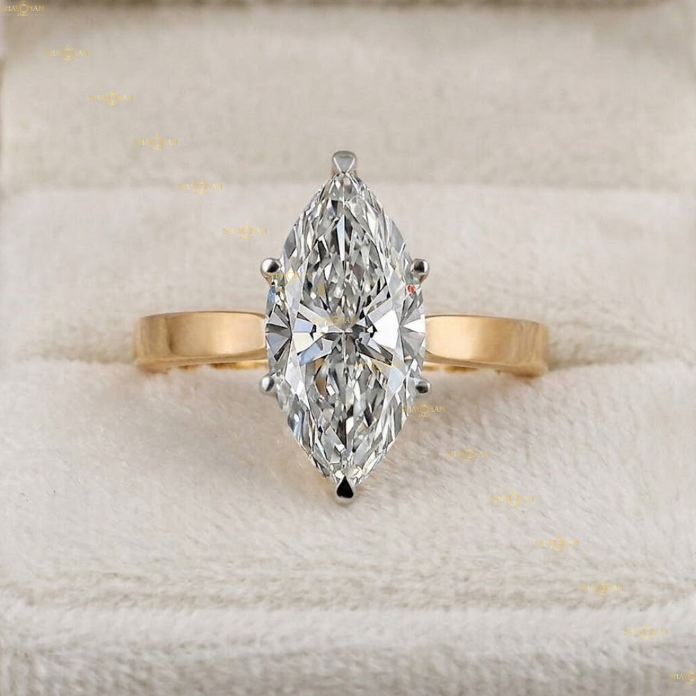 2.5 Carat Radiant Cut Lab Grown Diamond Solitaire Engagement Ring