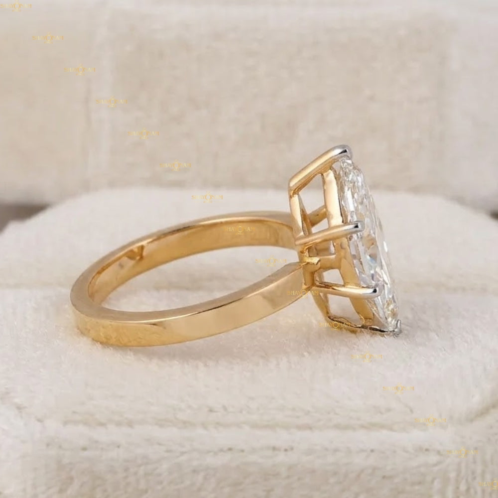2.5 Carat Radiant Cut Lab Grown Diamond Solitaire Engagement Ring