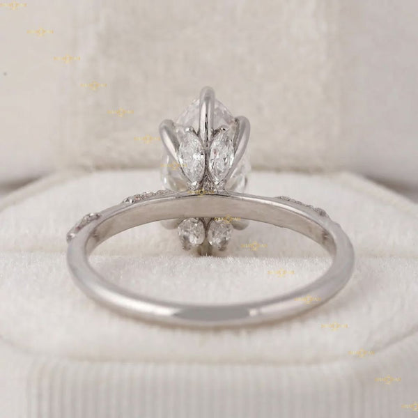 IGI Certified Lab Grown Diamond Marquise Cut Vintage Ring