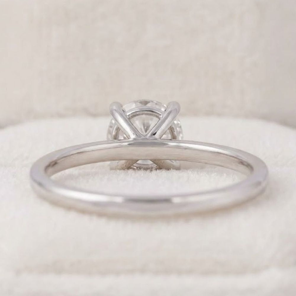 IGI Certified Lab Grown Diamond Round Cut Solitaire Engagement Ring